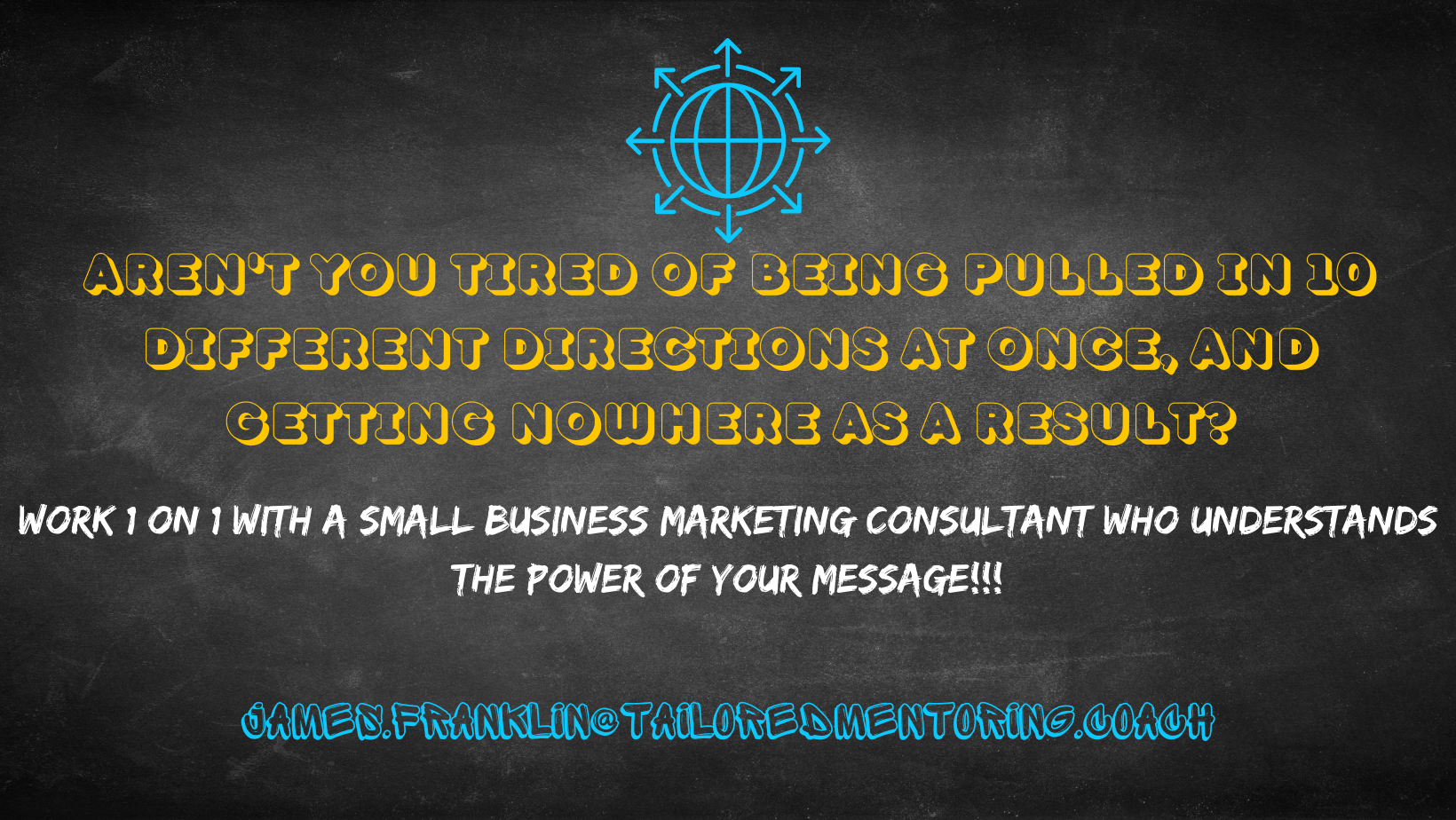 Work with a small business marketing consultant and get some accountability in your business.